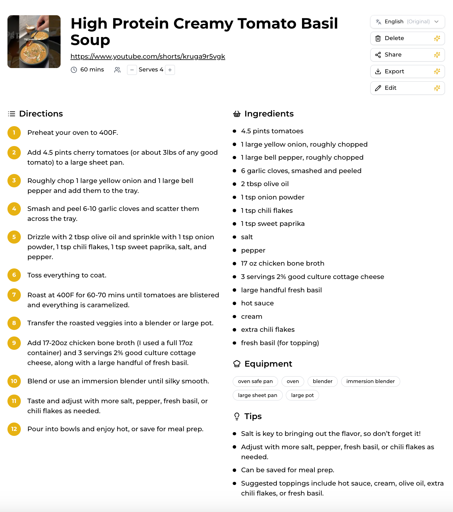 Clip Recipe screenshot 1