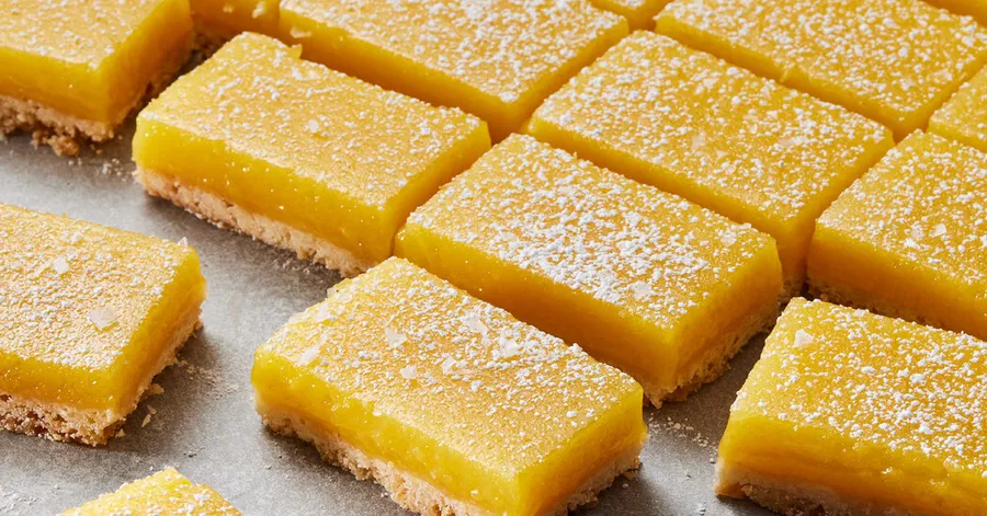 Lemon Bars With Olive Oil and Sea Salt