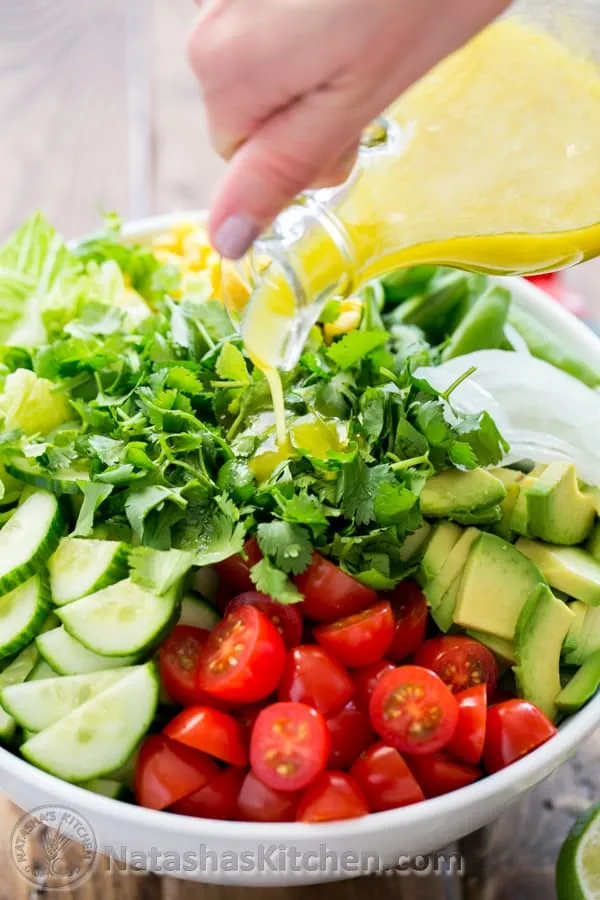 Mexican Salad with Lime Dressing