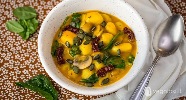 Zuppa di gnocchi d'autunno