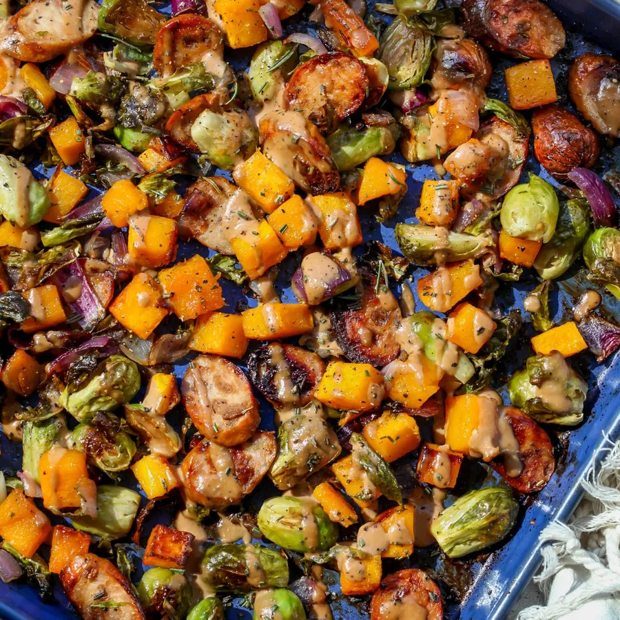 Sheet Pan Chicken Sausage and Veggies