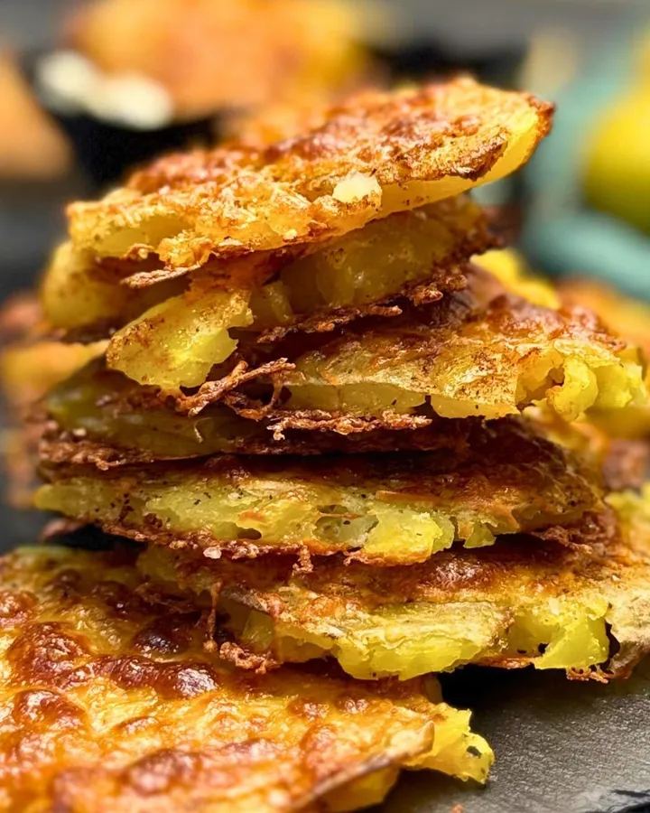 Cheesy Smashed Potatoes